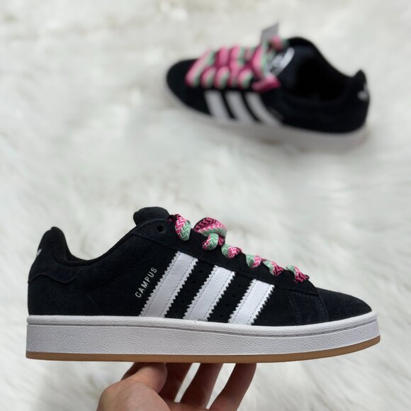 Adidas Campus 00s Campus Black Lucid Pink White Womens Shoes JH7272 NEW Multi Sz - Picture 1 of 4